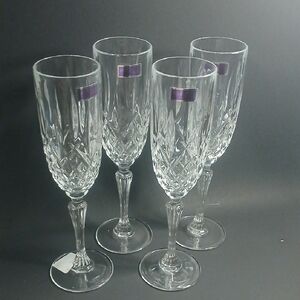 Marquis Elegant Crystal Champagne Flutes Set With Nice Details
